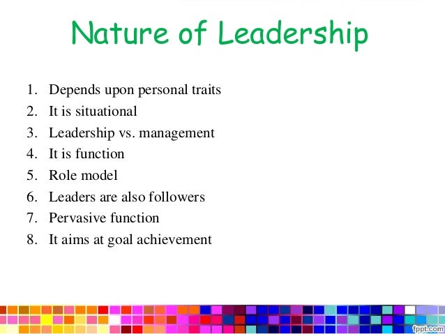 nature of leadership slideshare functions of leadership
